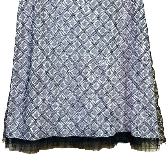 Tibi Women’s Size 2 Mesh Lace Mini Shirt Overlay Pink Black Preppy Lightweight - Picture 3 of 8